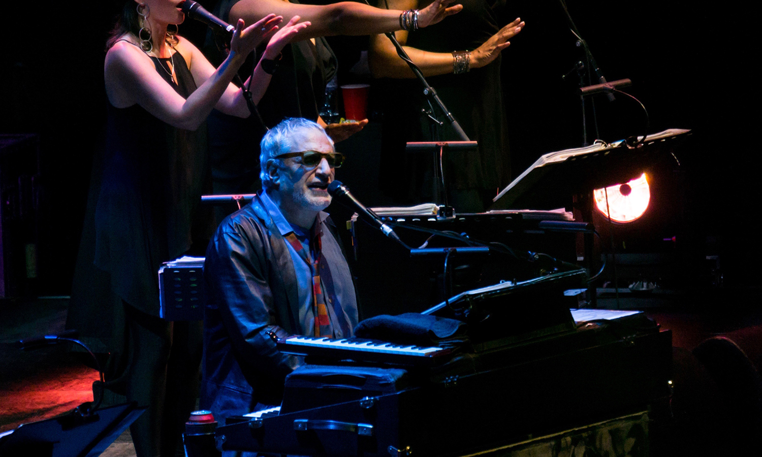 Donald Fagan at the piano