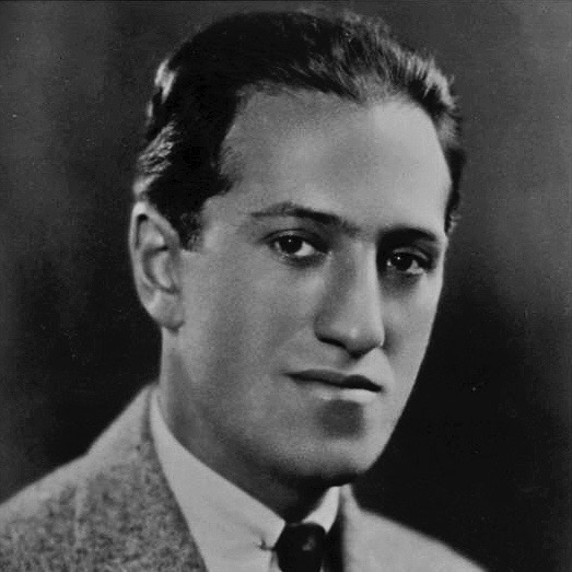 Black and white photograph of George Gershwin