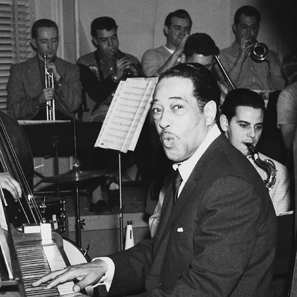 Duke Ellington sits in with Herb Pomeroy’s student ensemble.
