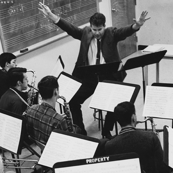 Herb Pomeroy’s ensemble was nicknamed the Recording Band for their annual forays into local recording studios to make Jazz in the Classroom albums.