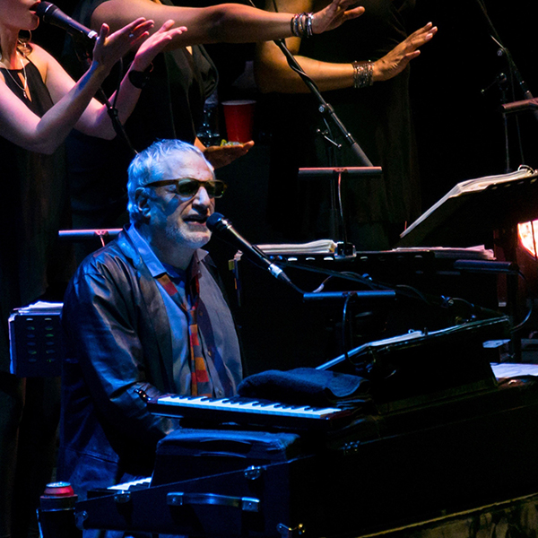 Donald Fagan at the piano