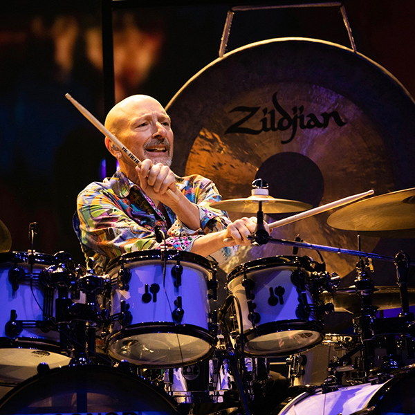 Photograph of Steve Smith on drums